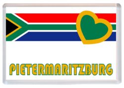 Pietermaritzburg - Love South Africa/African Towns & Cities Flag - Jumbo Fridge Magnet Souvenir Gift Present