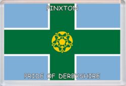 Pinxton - Pride of Derbyshire County Flag - Jumbo Fridge Magnet Souvenir Gift Present