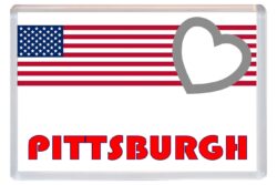 Pittsburgh - Love USA/United States of America Towns & Cities Flag - Jumbo Fridge Magnet Souvenir Gift