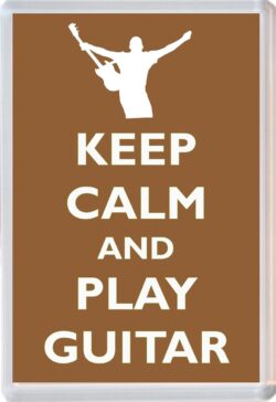 Keep Calm and Play Guitar - Jumbo Fridge Magnet Souvenir Gift Present