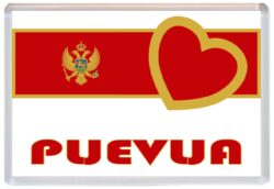 Pljevlja - Love Montenegro Towns & Cities Flag - Jumbo Fridge Magnet Souvenir Gift Present