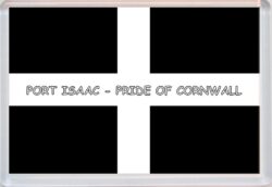 Port Isaac - Pride of Cornwall County Flag - Jumbo Fridge Magnet Souvenir Gift Present