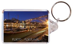 Porto - Portugal - Double Sided Large Keyring Key Fob Chain Ring Gift Present Souvenir