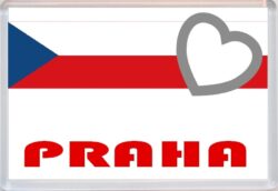 Praha - Love Czech Republic Towns & Cities Flag - Jumbo Fridge Magnet Souvenir Gift Present