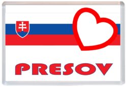 Presov - Love Slovakia/Slovakian Towns & Cities Flag - Jumbo Fridge Magnet Souvenir Gift Present