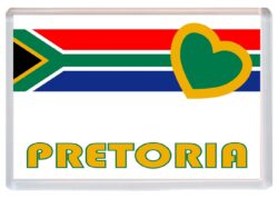 Pretoria - Love South Africa/African Towns & Cities Flag - Jumbo Fridge Magnet Souvenir Gift Present