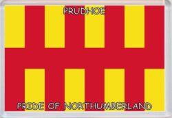 Prudhoe - Pride of Northumberland County Flag - Jumbo Fridge Magnet Souvenir Gift