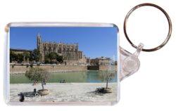 Palma - Mallorca - Spain - Double Sided Large Keyring Key Fob Chain Ring Gift Present Souvenir