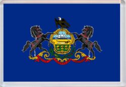 Pennsylvania - USA State Flag - Jumbo Fridge Magnet Souvenir Gift Present