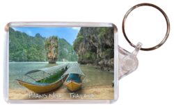 Phang Nga - Thailand ? Double Sided Large Keyring Key Fob Chain Ring Gift Present Souvenir