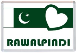 Rawalpindi - Love Pakistan/Pakistani Towns & Cities Flag - Jumbo Fridge Magnet Souvenir Gift Present