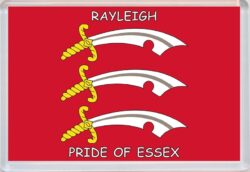 Rayleigh - Pride of Essex County Flag - Jumbo Fridge Magnet Souvenir Gift Present