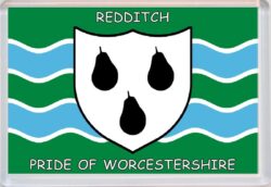Redditch - Pride of Worcestershire County Flag - Jumbo Fridge Magnet Souvenir Gift Present