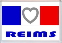 Reims - Love France/French Towns & Cities Flag - Jumbo Fridge Magnet Souvenir Gift Present