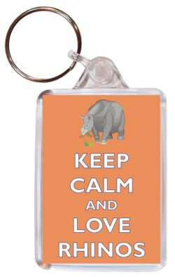Keep Calm and Love Rhinos - Jumbo Fridge Magnet Souvenir Gift Present