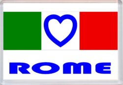 Rome - Love Italy/Italian Towns & Cities Flag - Jumbo Fridge Magnet Souvenir Gift Present