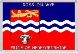 Ross-on-Wye - Pride of Herefordshire County Flag - Jumbo Fridge Magnet Souvenir Gift Present