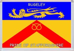 Rugeley - Pride of Staffordshire County Flag - Jumbo Fridge Magnet Souvenir Gift