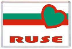 Ruse - Love Bulgaria/Bulgarian Towns & Cities Flag - Jumbo Fridge Magnet Souvenir Gift Present