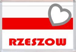 Rzeszow - Love Poland/Polish Towns & Cities Flag - Jumbo Fridge Magnet Souvenir Gift Present