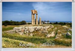 Rhodes - Greece - Jumbo Fridge Magnet Souvenir Gift Present Statues