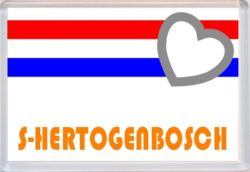 S-Hertogenbosch - Love Holland/Dutch/Netherlands Towns & Cities Flag - Jumbo Fridge Magnet Souvenir Gift Present
