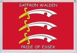 Saffron Walden - Pride of Essex County Flag - Jumbo Fridge Magnet Souvenir Gift Present