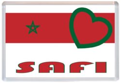 Safi - Love Morocco/Moroccan Towns & Cities Flag - Jumbo Fridge Magnet Souvenir Gift