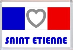 Saint Etienne - Love France/French Towns & Cities Flag - Jumbo Fridge Magnet Souvenir Gift Present