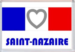 Saint-Nazaire - Love France/French Towns & Cities Flag - Jumbo Fridge Magnet Souvenir Gift Present
