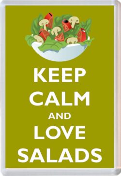 Keep Calm and Love Salads - Jumbo Fridge Magnet Souvenir Gift Present