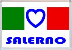 Salerno - Love Italy/Italian Towns & Cities Flag - Jumbo Fridge Magnet Souvenir Gift Present