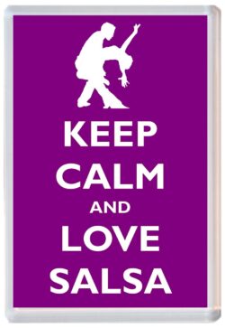 Keep Calm and Love Salsa - Jumbo Fridge Magnet Souvenir Gift Present