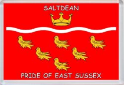 Saltdean - Pride of East Sussex County Flag - Jumbo Fridge Magnet Souvenir Gift Present
