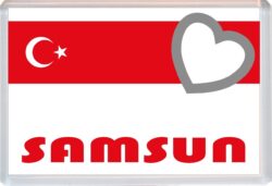 Samsun - Love Turkey/Turkish Towns & Cities Flag - Jumbo Fridge Magnet Souvenir Gift Present