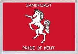 Sandhurst - Pride of Kent County Flag - Jumbo Fridge Magnet Souvenir Gift Present