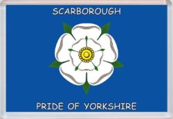 Scarborough - Pride of Yorkshire County Flag - Jumbo Fridge Magnet Souvenir Gift Present