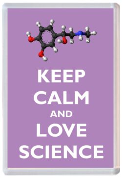 Keep Calm and Love Science - Jumbo Fridge Magnet Souvenir Gift Present