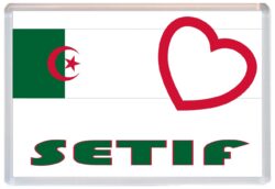 Setif - Love Algeria/Algerian Towns & Cities Flag - Jumbo Fridge Magnet Souvenir Gift Present
