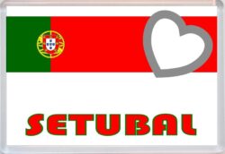 Setubal - Love Portugal/Portuguese Towns & Cities Flag - Jumbo Fridge Magnet Souvenir Gift Present