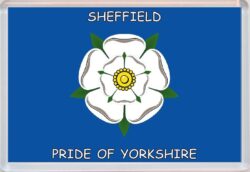 Sheffield Fridge Magnet County Flag