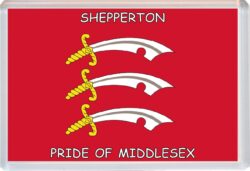 Shepperton - Pride of Middlesex County Flag - Jumbo Fridge Magnet Souvenir Gift