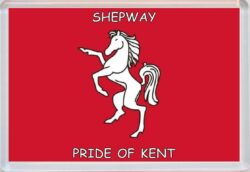 Shepway - Pride of Kent County Flag - Jumbo Fridge Magnet Souvenir Gift Present