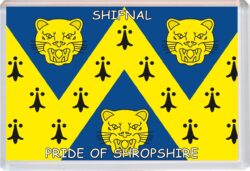 Shifnal - Pride of Shropshire County Flag - Jumbo Fridge Magnet Souvenir Gift