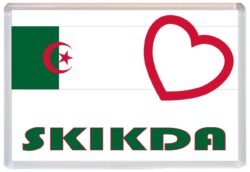 Skikda - Love Algeria/Algerian Towns & Cities Flag - Jumbo Fridge Magnet Souvenir Gift Present
