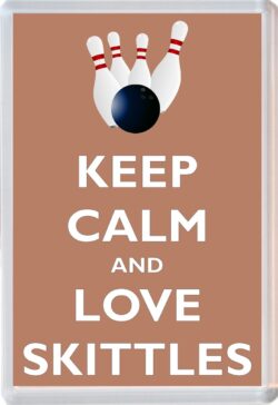 Keep Calm and Love Skittles - Jumbo Fridge Magnet Souvenir Gift Present
