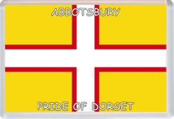 Abbotsbury - Pride of Dorset County Flag - Jumbo Fridge Magnet Souvenir Gift Present