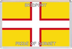 Bridport - Pride of Dorset County Flag - Jumbo Fridge Magnet Souvenir Gift Present