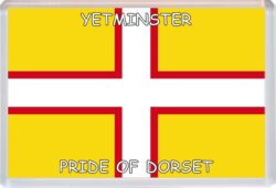 Yetminster - Pride of Dorset County Flag - Jumbo Fridge Magnet Souvenir Gift Present