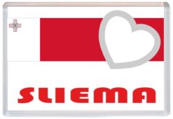 Sliema - Love Malta/Maltese Towns & Cities Flag - Jumbo Fridge Magnet Souvenir Gift Present